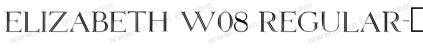 Elizabeth W08 Regular字体转换